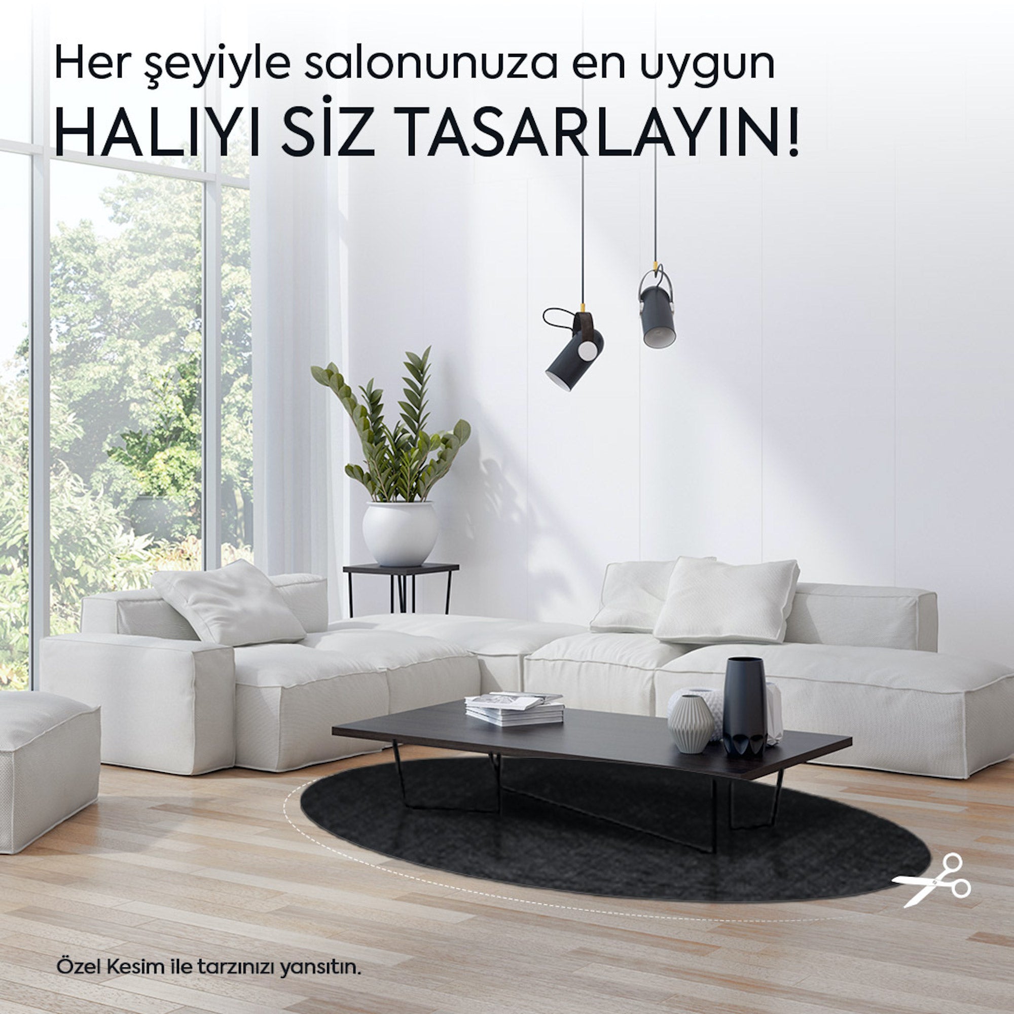 Özel Ölçü Salon Halısı Kendin Tasarla