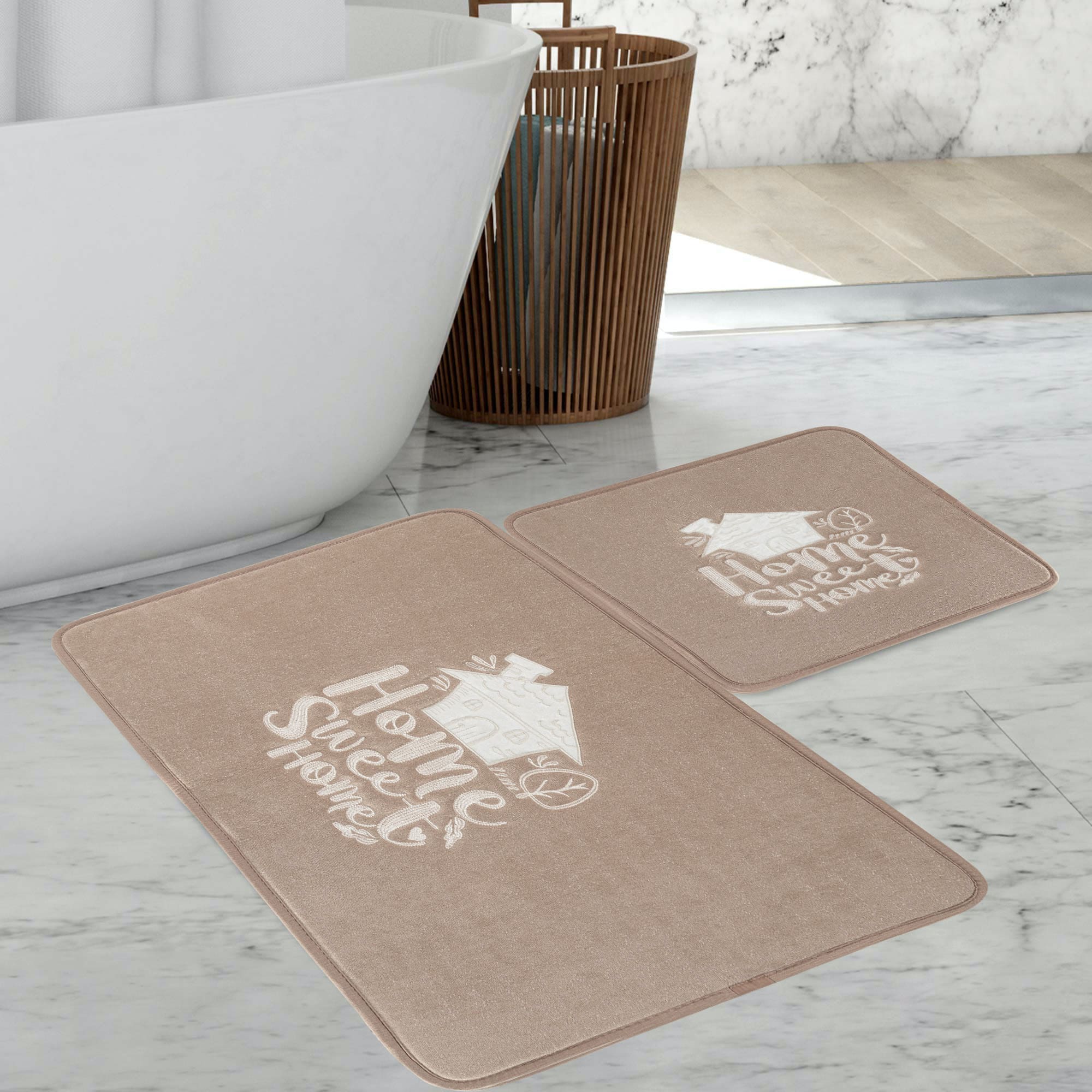 Veldena Sweet Home 2li Banyo Paspas Takımı