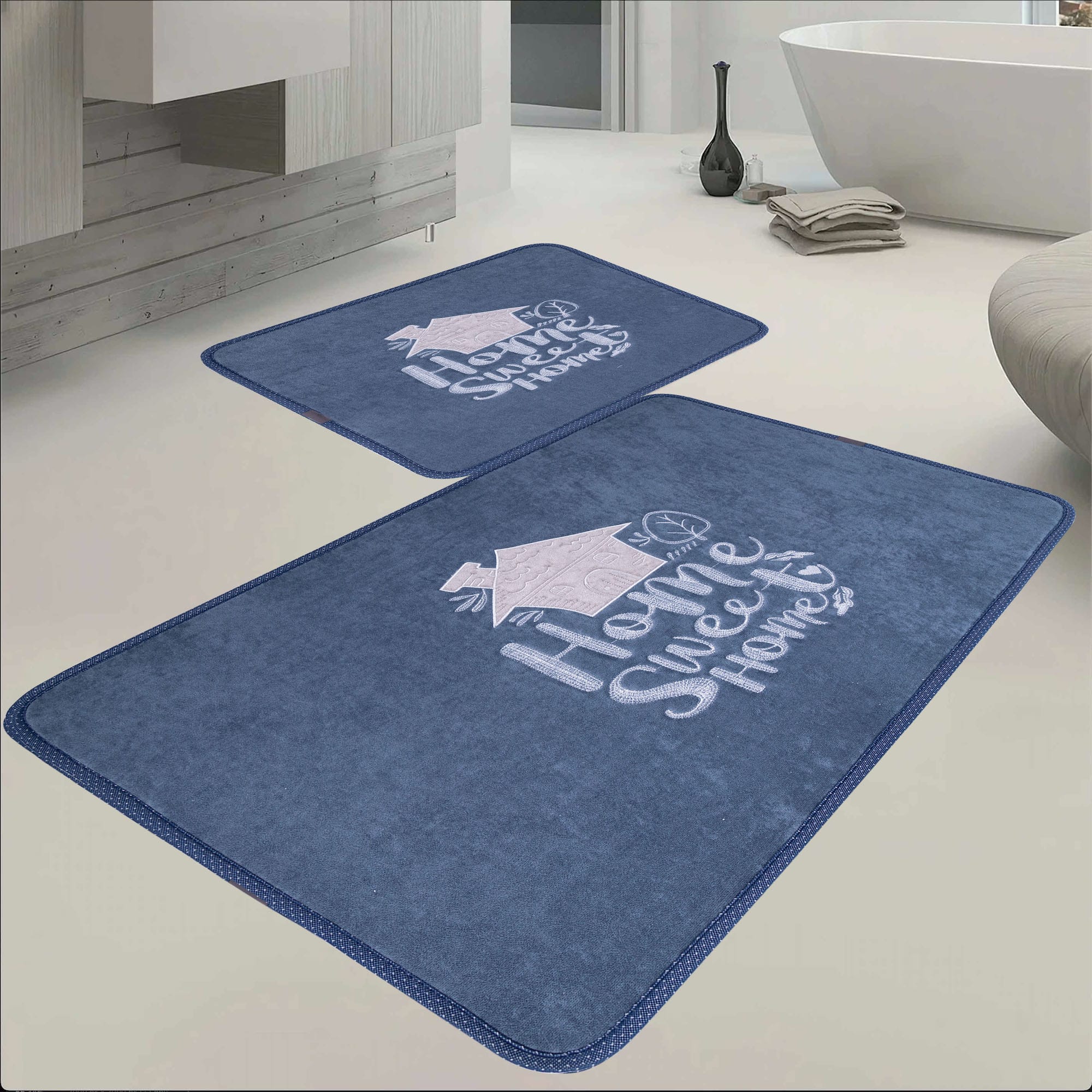 Veldena Sweet Home 2li Banyo Paspas Takımı