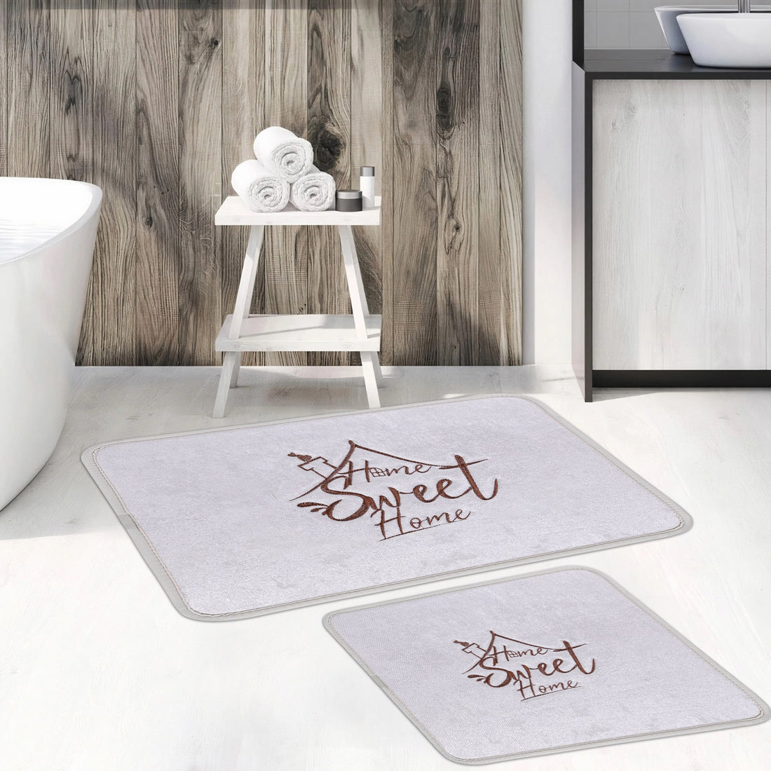 Veldena Home Desen 2li Banyo Paspas Takımı