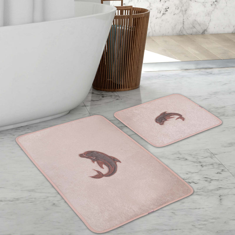 Veldena Yunus Desen 2li Banyo Paspas Takımı